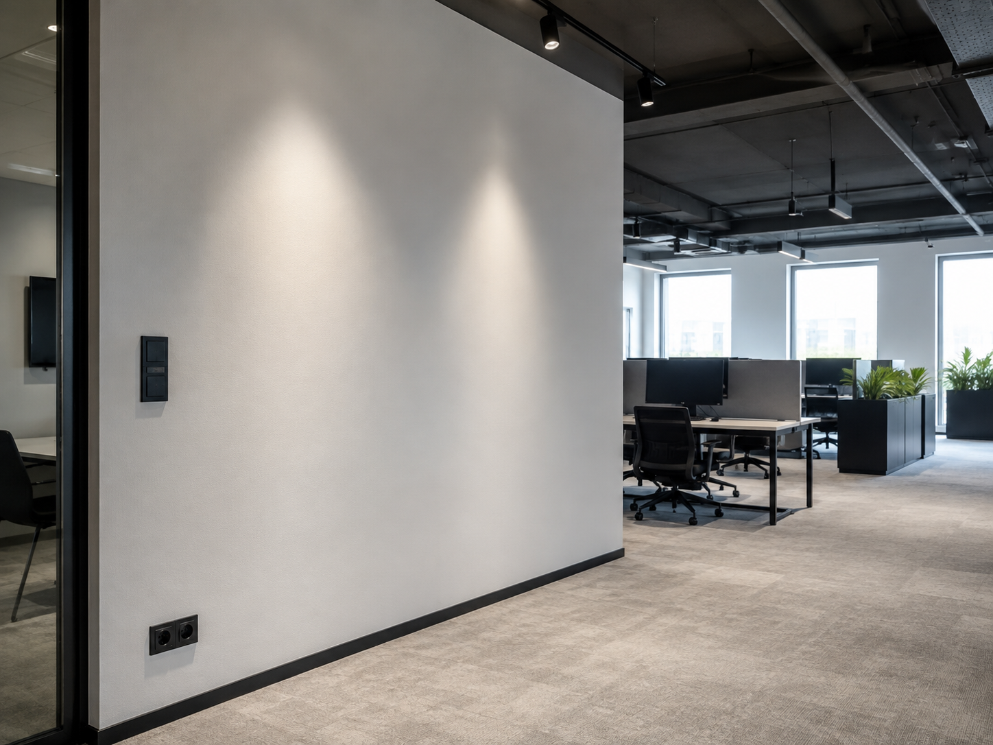 Skjulte installationer i erhvervsbyggeri